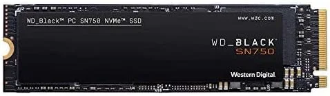 حافظه اس اس دی وسترن دیجیتال Black SN750 NVMe M.2 2280 با ظرفیت 1000 گیگابایت مدل WDS100T3X0C