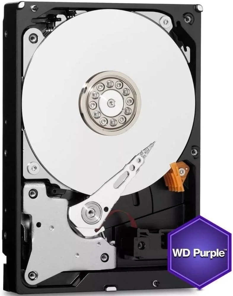 هارد دیسک داخلی 8 ترابایتی بنفش وسترن دیجیتال مدل WD81PURZ با سرعت 5400 دور در دقیقه، 256 مگابایت حافظه کش و رابط SATA 6.0Gb/s سایز 3.5 اینچ