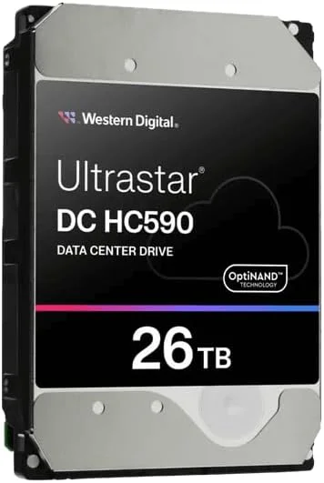 هارد دیسک اینترپرایز 26 ترابایتی وسترن دیجیتال Ultrastar DC HC590 SATA 6Gb/s 3.5 اینچی - WUH722626ALE6L4 (0F65672) - هارد دیسک مرکز داده با ظرفیت بالا