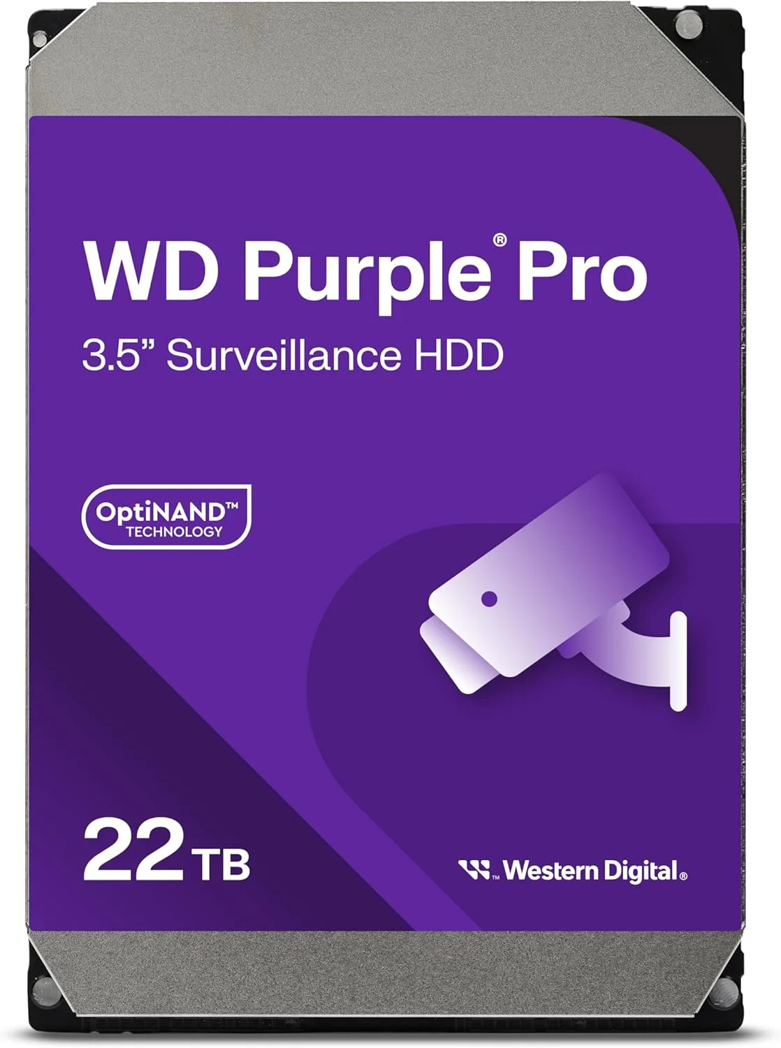 هارد دیسک داخلی 22 ترابایتی وسترن دیجیتال WD Purple Pro Surveillance HDD - SATA 6 Gb/s، 512 مگابایت کش، 3.5 اینچ - WD221PURP