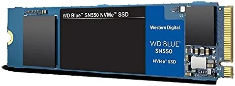 حافظه اس اس دی اینترنال وسترن دیجیتال 500 گیگابایت WD Blue SN550 NVMe - Gen3 x4 PCIe 8Gb/s، M.2 2280، 3D NAND، تا 2400 مگابایت بر ثانیه - WDS500G2B0C
