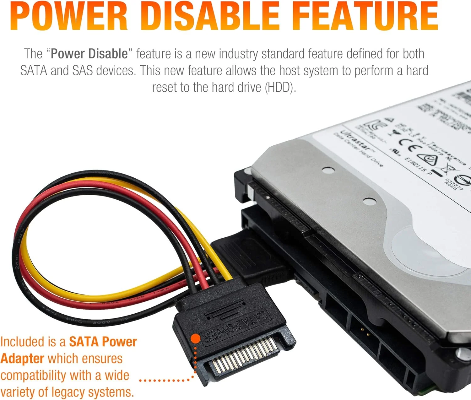 هارد دیسک HGST Ultrastar He10 | HUH721010ALE600 (0F27452) | Power Disable | ظرفیت 10 ترابایت، SATA 6.0Gb/s، سرعت 7200 دور در دقیقه، 256 مگابایت حافظه کش، 3.5 اینچ | 512e | هارد درایو Enterprise (بازسازی شده)
