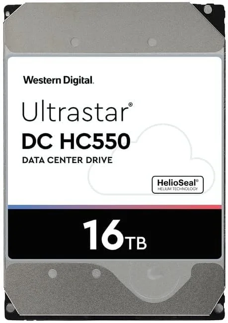 هارد دیسک اینترنال وسترن دیجیتال WD Ultrastar DC HC550 با ظرفیت 16 ترابایت، رابط SATA 6Gb/s، سرعت 7200 دور در دقیقه، سایز 3.5 اینچ، مناسب برای مراکز داده (مدل WUH721816ALE6L4) هارد دیسک اینترنال وسترن دیجیتال WD Ultrastar DC HC550 با ظرفیت 16 ترابایت، رابط SATA 6Gb/s، سرعت 7200 دور در دقیقه، سایز 3.5 اینچ، مناسب برای مراکز داده (مدل WUH721816ALE6L4)