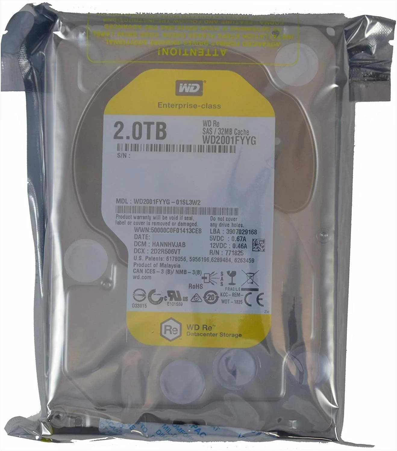 هارد دیسک 2 ترابایتی اینترپرایز RE SAS وسترن دیجیتال 3.5 اینچی هارد دیسک 2 ترابایتی اینترپرایز RE SAS وسترن دیجیتال 3.5 اینچی