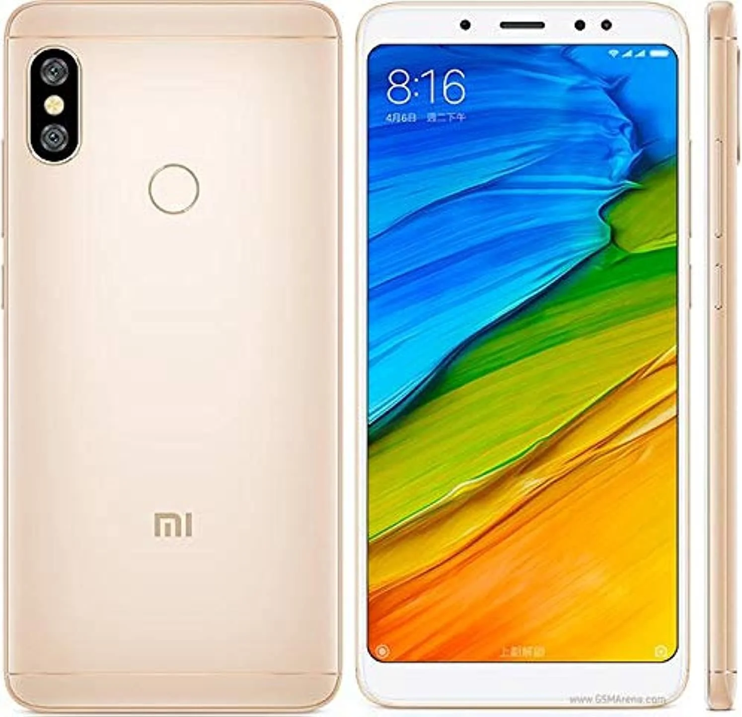 گوشی موبایل شیائومی Redmi Note 5 دو سیم کارت - 64 گیگابایت، 6 گیگابایت رم، 4G LTE، نسخه بین المللی طلایی