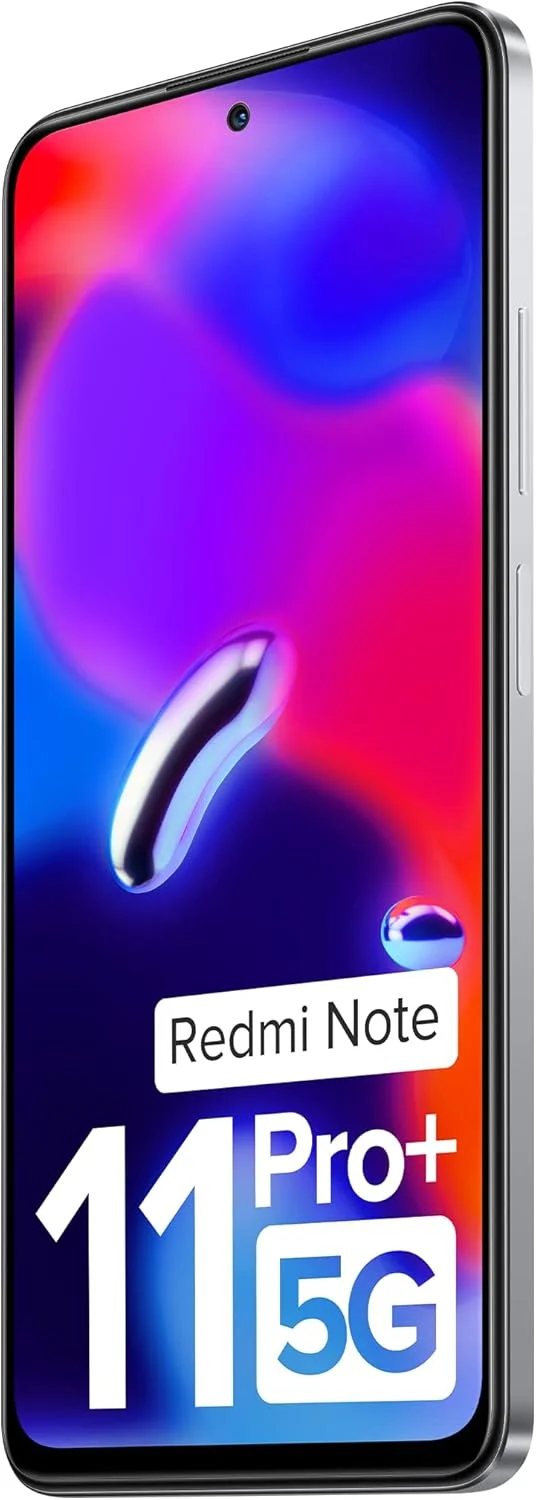 گوشی موبایل Redmi Note 11 Pro + 5G (سفید شبحی، 6 گیگابایت رم، 128 گیگابایت حافظه داخلی) | شارژ توربو 67 واتی | صفحه نمایش 120 هرتز Super AMOLED | پیشنهادات تعویض اضافی | شارژر شامل گوشی موبایل Redmi Note 11 Pro + 5G (سفید شبحی، 6 گیگابایت رم، 128 گیگابایت حافظه داخلی) | شارژ توربو 67 واتی | صفحه نمایش 120 هرتز Super AMOLED | پیشنهادات تعویض اضافی | شارژر شامل