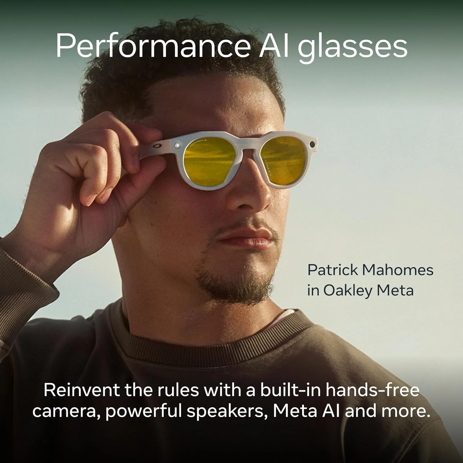 عینک آفتابی Oakley | Meta HSTN Ai (مشکی/شفاف) عینک آفتابی Oakley | Meta HSTN Ai (مشکی/شفاف)