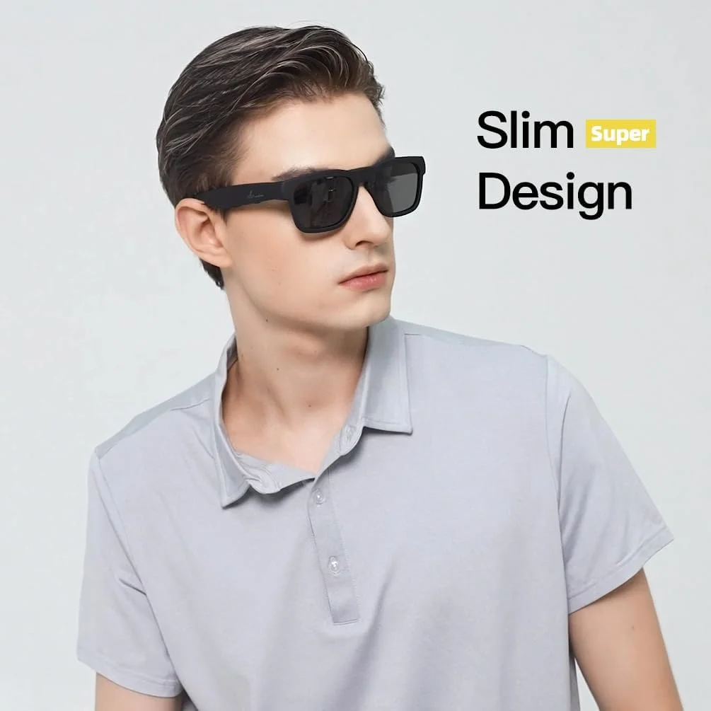 عینک آفتابی بلوتوثی OhO sunshine OhO، کنترل صوتی و عینک هوشمند سبک گوش باز، پخش موسیقی و تماس با قابلیت تنظیم صدا، عینک صوتی بلوتوث 5.0 و ضد آب IP44، مناسب برای بزرگسالان (آقایان و بانوان) عینک آفتابی بلوتوثی OhO sunshine OhO، کنترل صوتی و عینک هوشمند سبک گوش باز، پخش موسیقی و تماس با قابلیت تنظیم صدا، عینک صوتی بلوتوث 5.0 و ضد آب IP44، مناسب برای بزرگسالان (آقایان و بانوان)