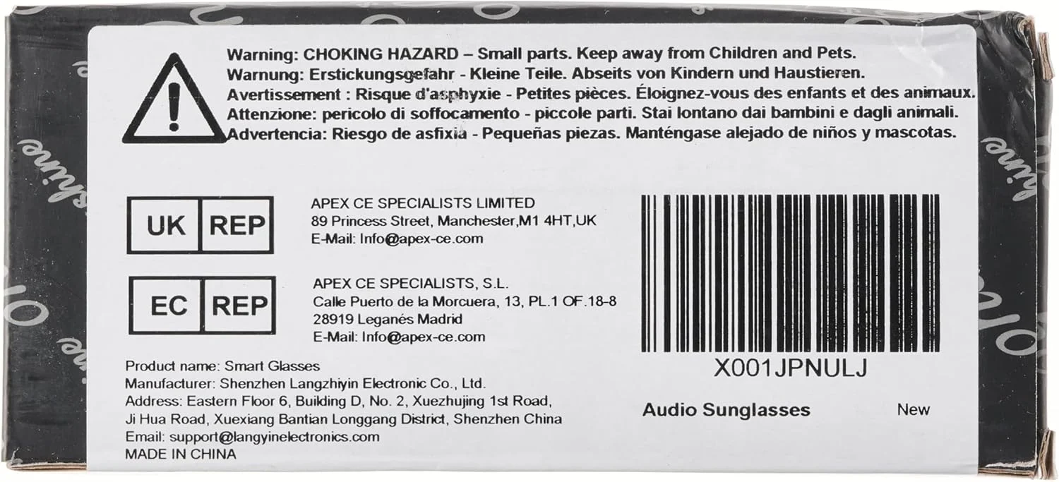عینک آفتابی بلوتوثی OhO sunshine OhO، کنترل صوتی و عینک هوشمند سبک گوش باز، پخش موسیقی و تماس با قابلیت تنظیم صدا، عینک صوتی بلوتوث 5.0 و ضد آب IP44، مناسب برای بزرگسالان (آقایان و بانوان) عینک آفتابی بلوتوثی OhO sunshine OhO، کنترل صوتی و عینک هوشمند سبک گوش باز، پخش موسیقی و تماس با قابلیت تنظیم صدا، عینک صوتی بلوتوث 5.0 و ضد آب IP44، مناسب برای بزرگسالان (آقایان و بانوان)