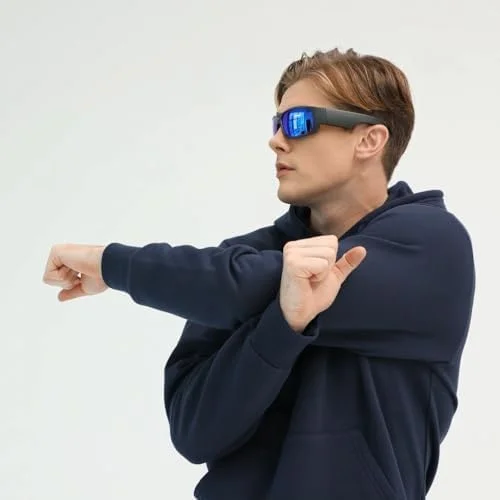 دوربین اکشن ضد آب OHO 16GB 1080 HD IP66 سازگار با تفنگ، ضبط تا 3 ساعت فیلم برای شکار و دارای عملکرد چراغ قوه