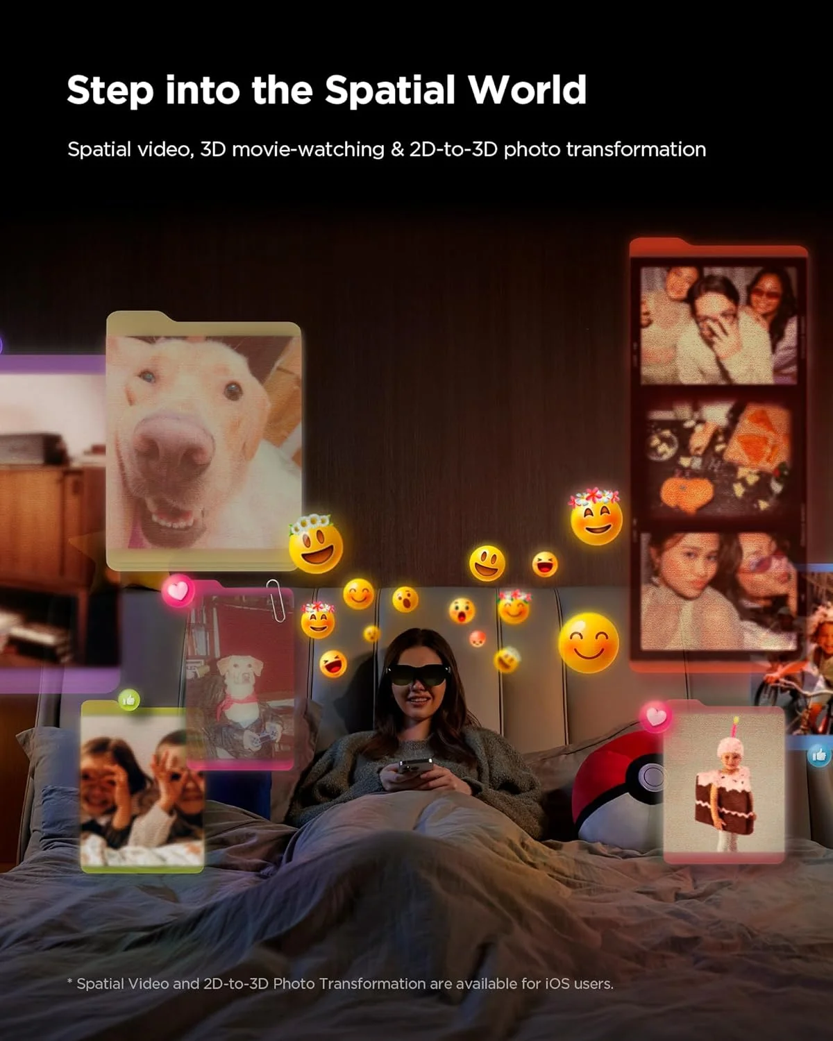 [جدید 2025] عینک واقعیت افزوده RayNeo Air 3s XR با صفحه نمایش ویدیویی 201 اینچی FHD با نرخ تازه سازی 120 هرتز، عینک هوشمند بازی برای آیفون 16، 15/مک/سوییچ/استیم دک.