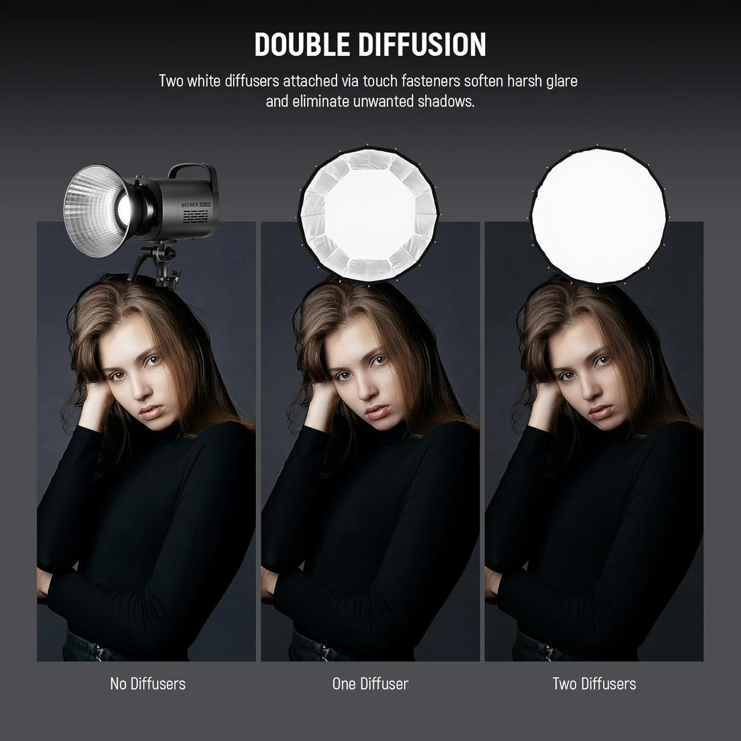 کیت سافت باکس پارابولیک NEEWER BASICS، 21.7 اینچ با مانت بوئنز با رهاسازی سریع، دیفیوزر نور سافت باکس سازگار با Godox سازگار با Aputure 600d برای نورپردازی ضبط ویدیو و عکاسی استودیویی، NS36P کیت سافت باکس پارابولیک NEEWER BASICS، 21.7 اینچ با مانت بوئنز با رهاسازی سریع، دیفیوزر نور سافت باکس سازگار با Godox سازگار با Aputure 600d برای نورپردازی ضبط ویدیو و عکاسی استودیویی، NS36P