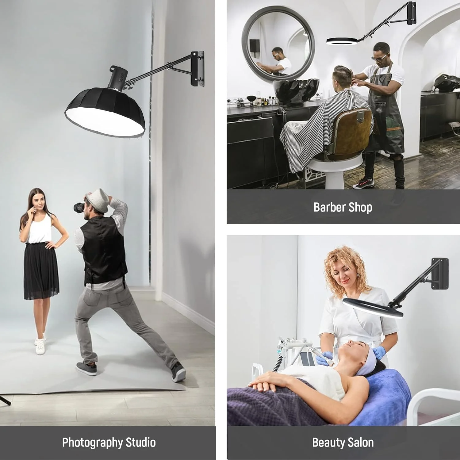 بازوی بوم مثلثی نصب شده روی دیوار Neewer برای نور استروب عکاسی، مونولایت، سافت باکس، چتر، رفلکتور و رینگ لایت، پشتیبانی از چرخش 180 درجه، حداکثر طول 4 فوت/125 سانتی متر (مشکی) بازوی بوم مثلثی نصب شده روی دیوار Neewer برای نور استروب عکاسی، مونولایت، سافت باکس، چتر، رفلکتور و رینگ لایت، پشتیبانی از چرخش 180 درجه، حداکثر طول 4 فوت/125 سانتی متر (مشکی)