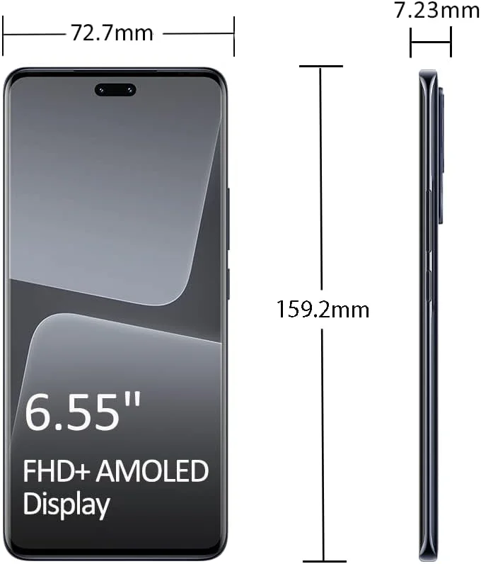 شیائومی 13 لایت (مشکی، 8 گیگابایت رم، 256 گیگابایت حافظه) - نمایشگر 120 هرتز AMOLED | پردازنده پیشرفته 4 نانومتری Snapdragon® 7 Gen 1 | سیستم دوربین پرچمدار برای عکس های شاهکار | طراحی باریک و سبک برای راحتی در دست