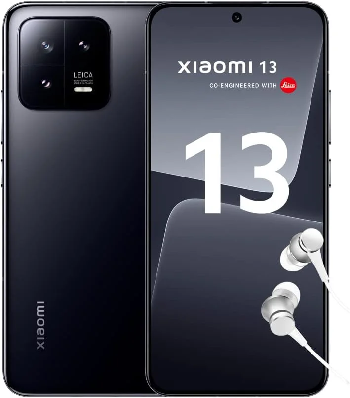 شیائومی 13 مشکی 8 گیگابایت رم 256 گیگابایت رام، نمایشگر Pro HDR با حاشیه فوق العاده نازک (نسخه انگلستان با 2 سال گارانتی)