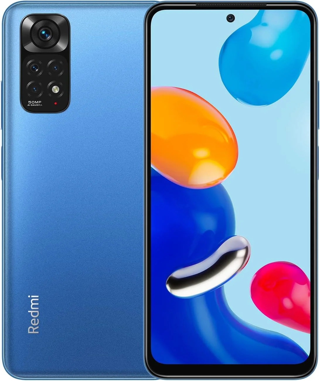گوشی موبایل شیائومی Redmi Note 11 دو سیم کارت نسخه Xiaomi Fan Festival با 128 گیگابایت حافظه داخلی و 4 گیگابایت رم (فقط GSM | بدون CDMA) کارخانه آنلاک شده 4G/LTE (آبی گرگ و میش) - نسخه بین المللی