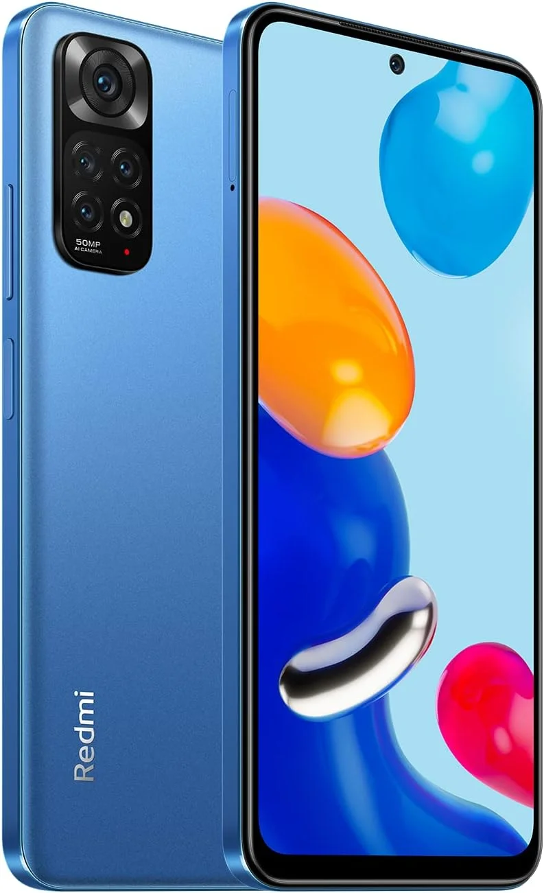 گوشی موبایل شیائومی Redmi Note 11 دو سیم کارت نسخه Xiaomi Fan Festival با 128 گیگابایت حافظه داخلی و 4 گیگابایت رم (فقط GSM | بدون CDMA) کارخانه آنلاک شده 4G/LTE (آبی گرگ و میش) - نسخه بین المللی