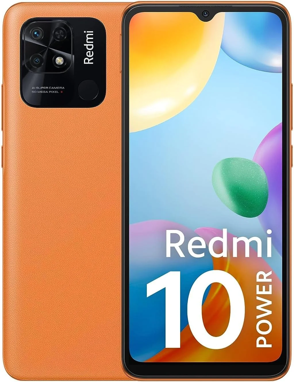 گوشی شیائومی Redmi 10 Power (نارنجی اسپرت، 8 گیگابایت رم، 128 گیگابایت حافظه داخلی)