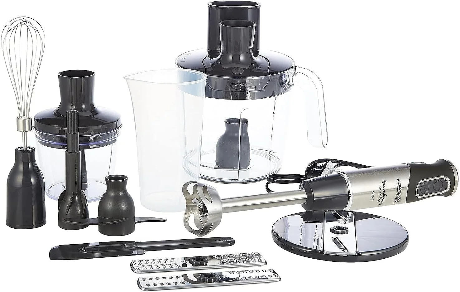 مخلوط کن دستی مولینکس | مخلوط کن میله ای Quickchef | 1000 وات | غذاساز 3 لیتری + خردکن 500 میلی لیتری | 2 سال گارانتی | DD65J827