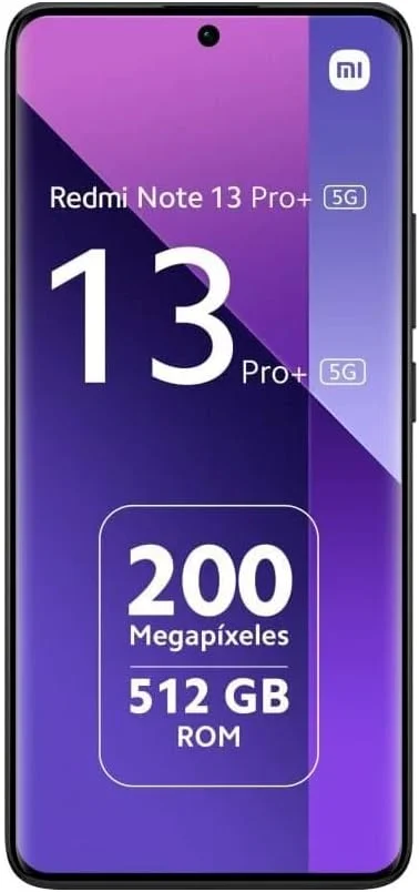 گوشی موبایل شیائومی Redmi Note 13 Pro+ 5G، رم 12 گیگابایت + حافظه داخلی 512 گیگابایت، صفحه نمایش 6.67 اینچی 1.5K 120Hz AMOLED خمیده، دوربین سه گانه 200 مگاپیکسلی با OIS (مشکی نیمه شب)