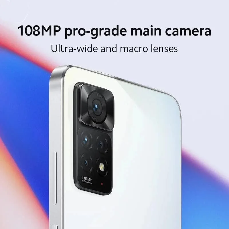گوشی موبایل شیائومی Redmi Note 11 Pro 4G (خاکستری گرافیتی، 6 گیگابایت رم، 64 گیگابایت حافظه داخلی) - 120 هرتز، صفحه نمایش FHD+ AMOLED DotDisplay | دوربین 108 مگاپیکسلی با دوربین ماکرو 2 مگاپیکسلی