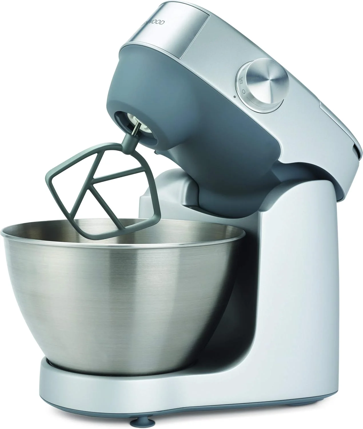 میکسر ایستاده کنوود، غذاساز، ماشین آشپزخانه PROSPERO+ 1000W با کاسه استیل ضد زنگ 4.3 لیتری، K-Beater، همزن، خمیرزن، مخلوط کن شیشه ای، چرخ گوشت، غذاساز، آبمیوه گیری، آسیاب چند منظوره KHC29.W0SI نقره ای