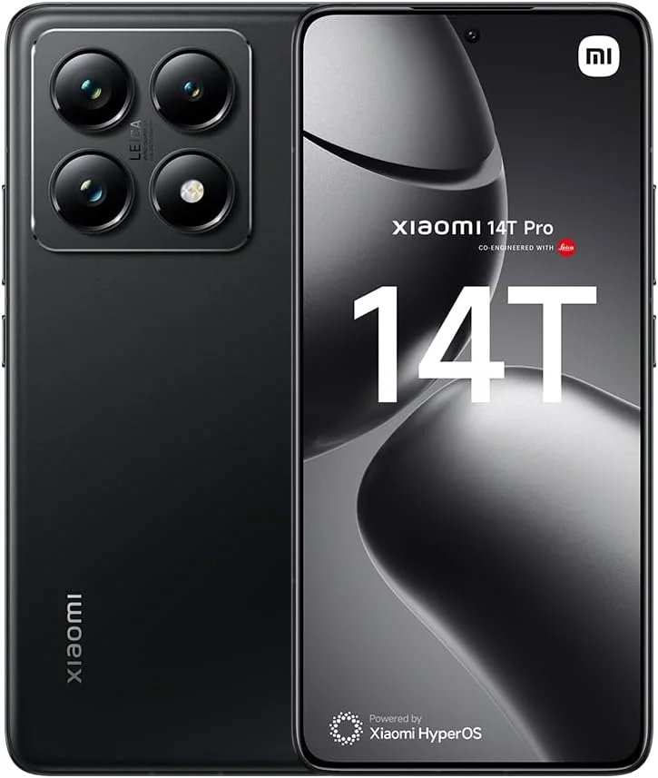 گوشی موبایل شیائومی 14T Pro 5G، تیتان مشکی (12 گیگابایت رم + 512 گیگابایت) | MediaTek 9300+ | نمایشگر 6.67 اینچی آمولد 144 هرتز | دوربین سه گانه Leica 50+50+12 مگاپیکسل، دوربین جلو 32 مگاپیکسل