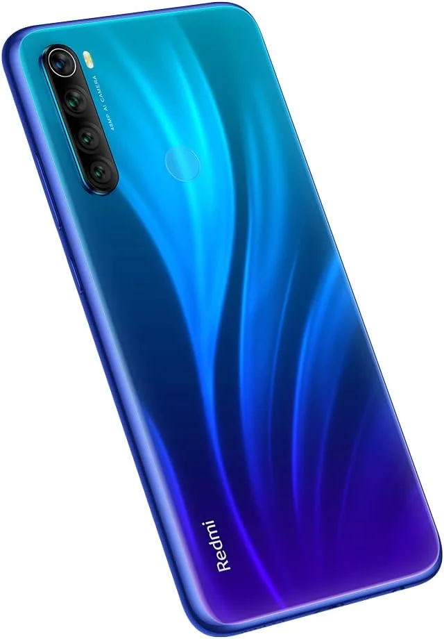 گوشی موبایل شیائومی Redmi Note 8 دو سیم کارت آبی نپتون 4 گیگابایت رم 64 گیگابایت LTE نسخه 2021، M1908C3JGG، Redmi Note 8 نسخه 2021