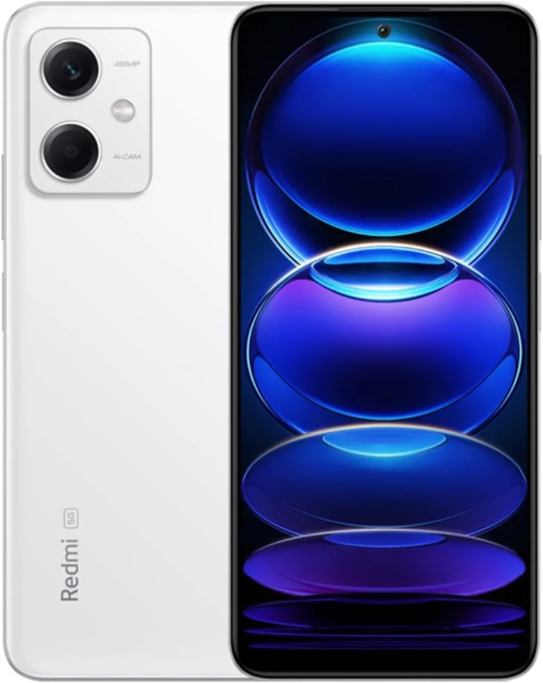 گوشی موبایل شیائومی Redmi Note 12 با حافظه 128 گیگابایت و رم 6 گیگابایت، رنگ سفید قطبی، 5G، دو سیم کارت، دوربین 50 مگاپیکسلی Sony IMX 766 با OIS، پردازنده MediaTek Dimensity 1080، نمایشگر 120 هرتز Pro AMOLED، شارژ 33 واتی، نسخه CN با رام گلوبال