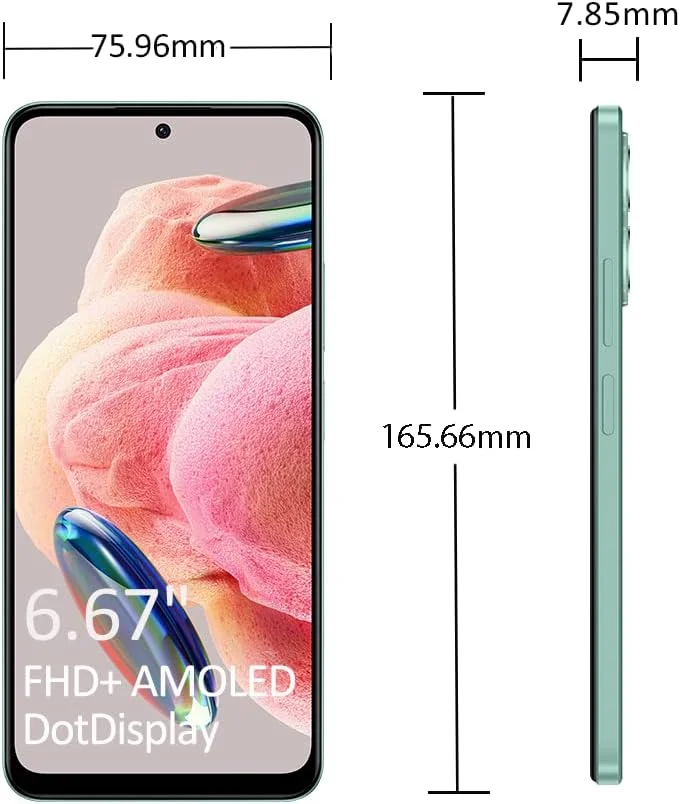 گوشی Redmi Note 12 (سبز نعنایی، 8 گیگابایت رم، 128 گیگابایت حافظه داخلی) - نمایشگر AMOLED 120 هرتز روان | پردازنده قدرتمند Snapdragon® | دوربین سه گانه 50 مگاپیکسلی AI | شارژ سریع 33 واتی