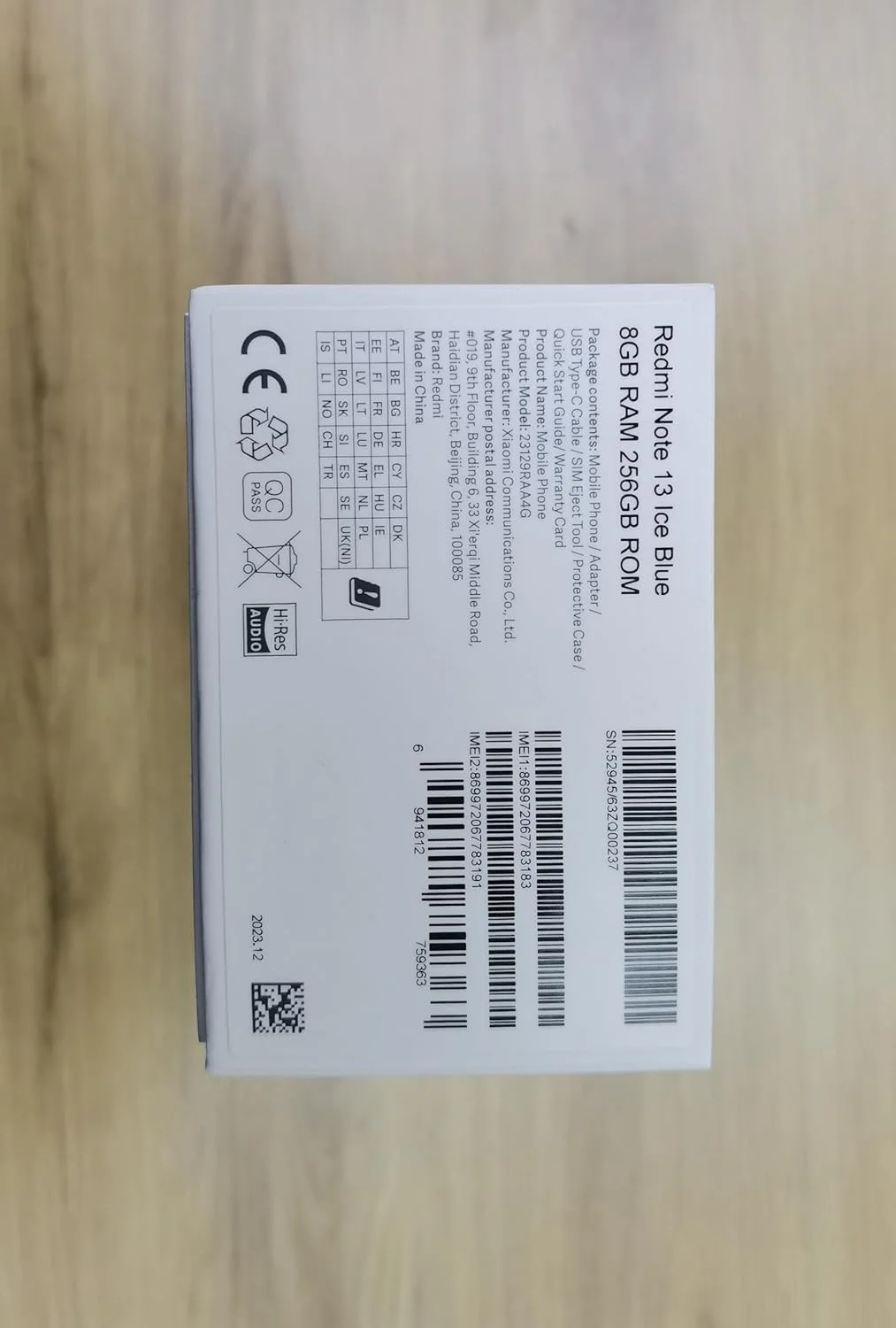 شیائومی Redmi Note 13 4G LTE (برای T-Mobile، Mint، Tello و سراسری) 128 گیگابایت + 6 گیگابایت رم 6.67 اینچی 108 مگاپیکسل سه گانه باندهای جهانی آنلاک (سبز نعنایی رام جهانی)