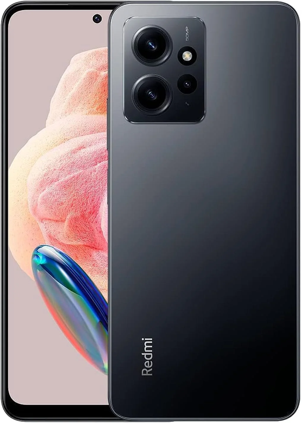 گوشی موبایل شیائومی Redmi Note 12 دو سیم کارت 128 گیگابایت حافظه داخلی + 6 گیگابایت رم (فقط GSM | بدون CDMA) نسخه بین المللی آنلاک شده کارخانه 4G/LTE (خاکستری اونیکس) - مشکی