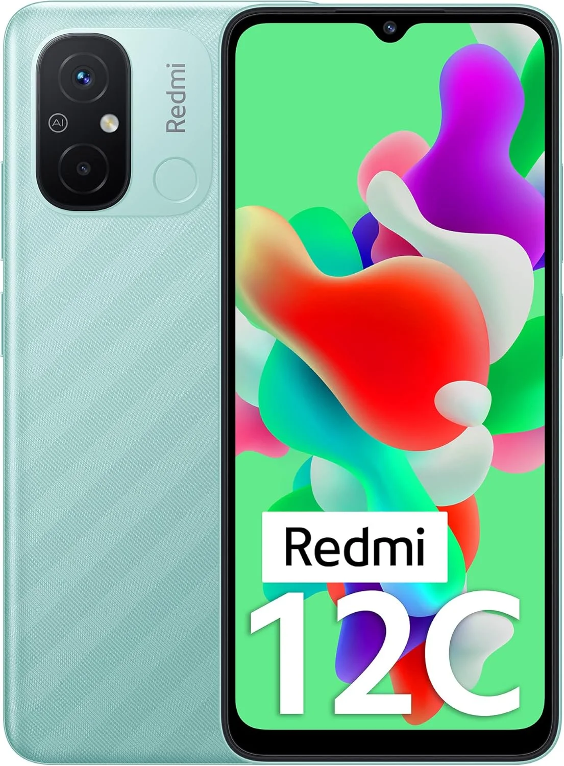 گوشی موبایل Redmi 12C (سبز نعنایی، 6 گیگابایت رم، 128 گیگابایت حافظه داخلی)