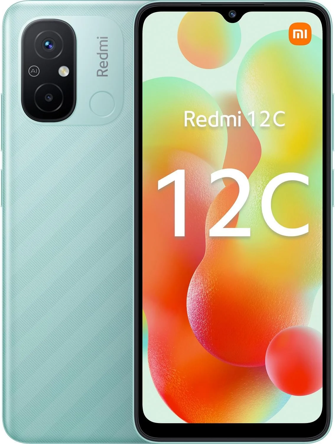 گوشی موبایل شیائومی Redmi 12C دو سیم کارت 128 گیگابایت حافظه داخلی + 4 گیگابایت رم (فقط GSM | بدون CDMA) نسخه بین المللی آنلاک شده کارخانه ای 4G/LTE (سبز نعنایی)