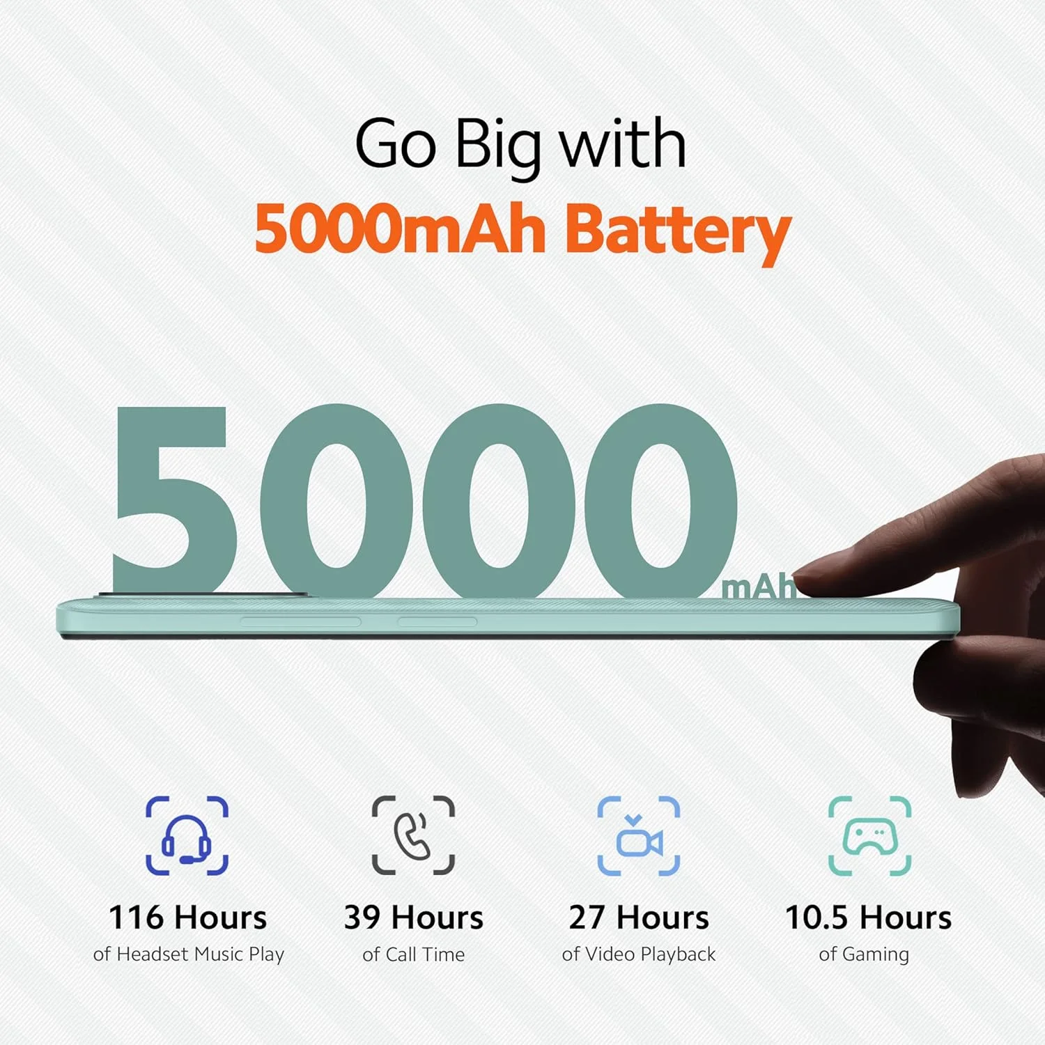 گوشی موبایل Redmi 12C (سبز نعنایی، 6 گیگابایت رم، 128 گیگابایت حافظه داخلی)