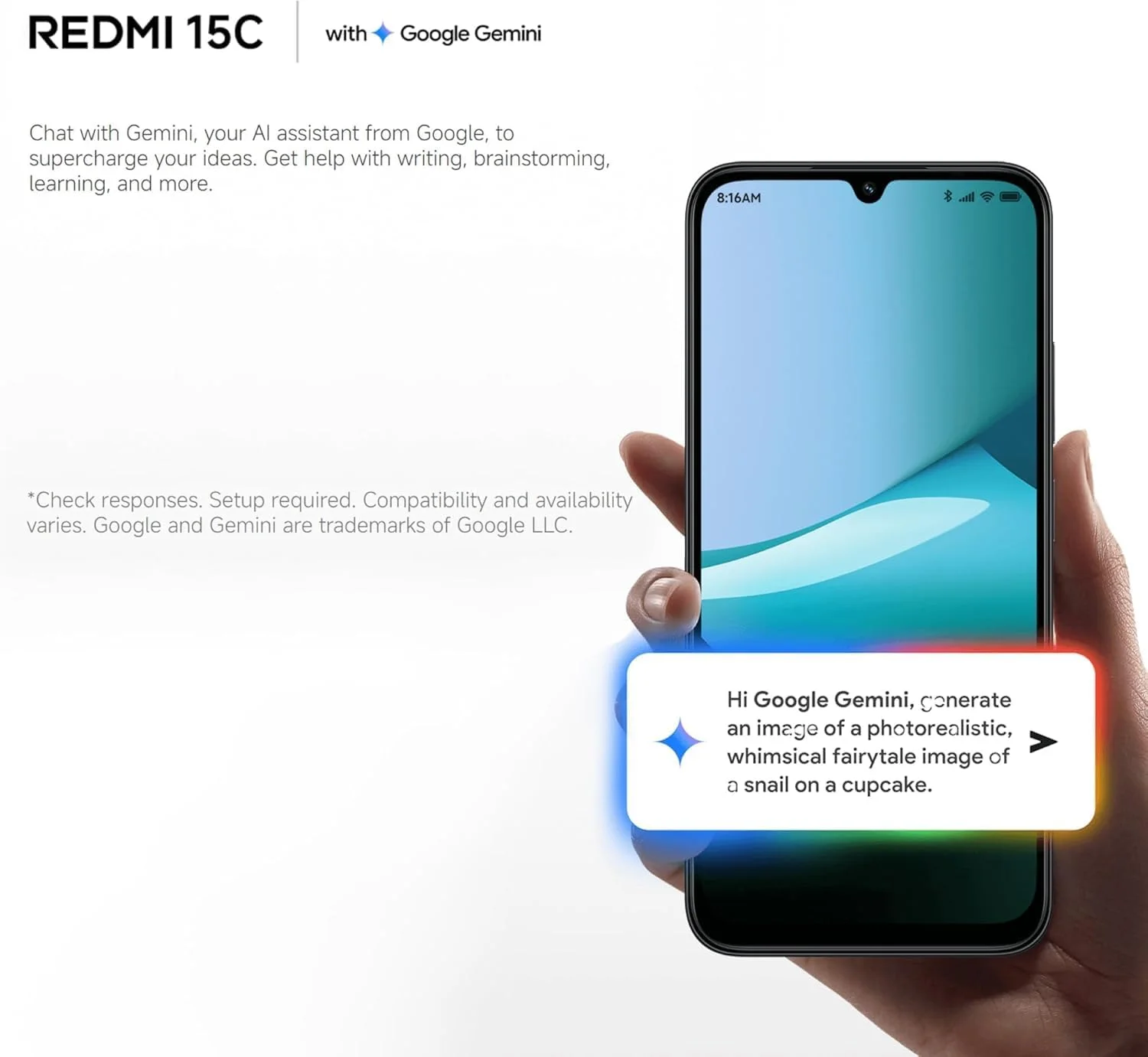 گوشی موبایل شیائومی Redmi 15C 4G آبی مهتابی 8 گیگابایت + 256 گیگابایت، باتری عظیم 6000 میلی آمپر ساعت، نمایشگر 6.9 اینچی 120 هرتز، طراحی شیک، دوربین دوگانه 50 مگاپیکسلی هوش مصنوعی، شارژ سریع 33 واتی