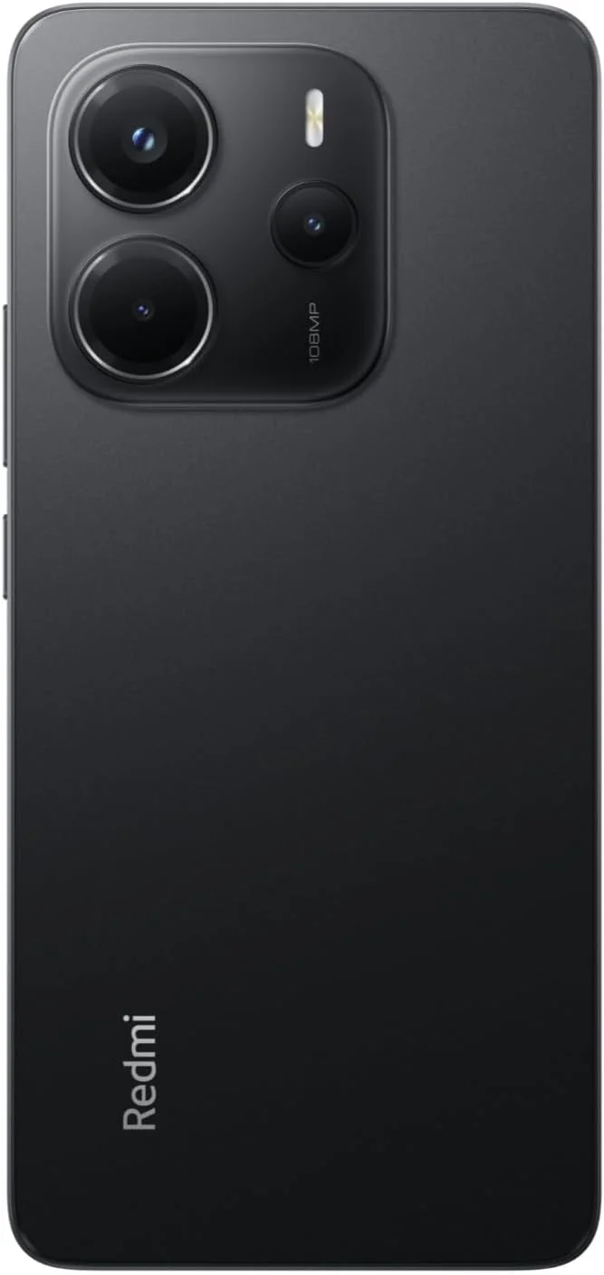 گوشی موبایل شیائومی Redmi Note 14 (مشکی نیمه شب، 8 گیگابایت رم، 256 گیگابایت حافظه داخلی) | سیستم دوربین 108 مگاپیکسلی هوش مصنوعی | صفحه نمایش 6.67 اینچی 120 هرتز AMOLED | باتری 5500 میلی آمپر ساعت (typ)