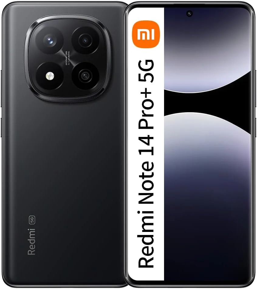 گوشی موبایل شیائومی Redmi Note 14 Pro+ 5G رنگ مشکی نیمه شب با 12 گیگابایت رم و 512 گیگابایت حافظه داخلی