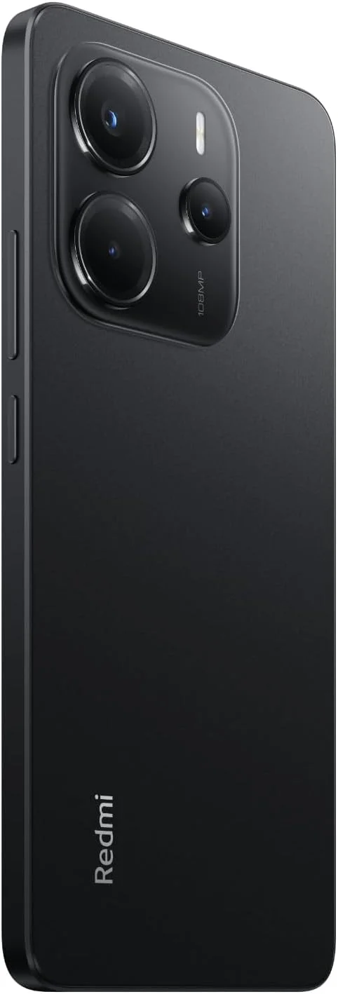 گوشی موبایل شیائومی Redmi Note 14 (مشکی نیمه شب، 8 گیگابایت رم، 256 گیگابایت حافظه داخلی) | سیستم دوربین 108 مگاپیکسلی هوش مصنوعی | صفحه نمایش 6.67 اینچی 120 هرتز AMOLED | باتری 5500 میلی آمپر ساعت (typ)
