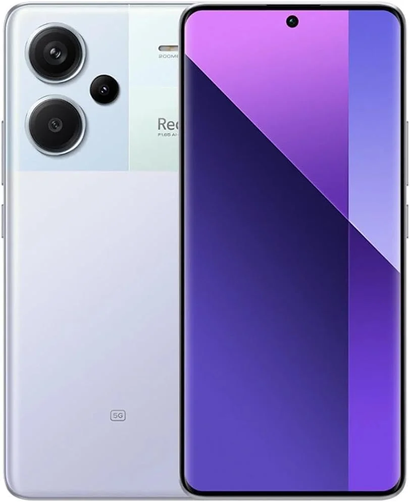 گوشی موبایل شیائومی Redmi Note 13 Pro+ 5G، رم 12 گیگابایت + حافظه داخلی 512 گیگابایت، صفحه نمایش 6.67 اینچی 1.5K 120Hz AMOLED خمیده، دوربین سه گانه 200 مگاپیکسلی با OIS (رنگ بنفش Aurora)