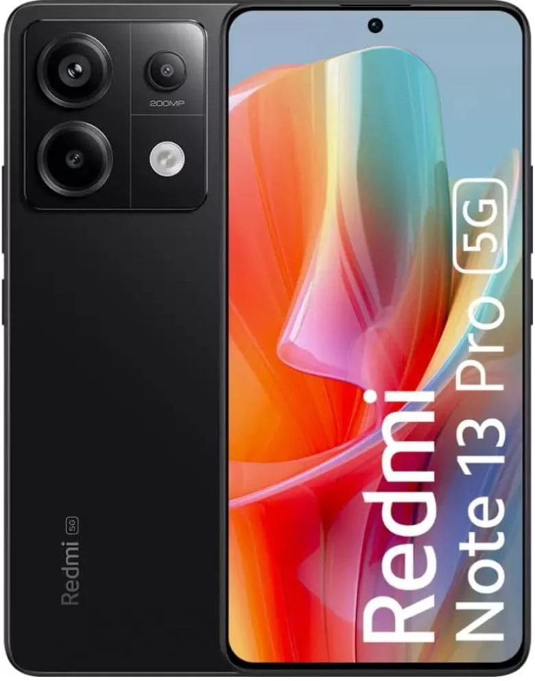 گوشی هوشمند شیائومی Redmi Note 13 Pro 5G با صفحه نمایش 6.67 اینچی MIUI 14، پردازنده هشت هسته ای Snapdragon 7s Gen 2 با فناوری 4 نانومتری تا 2.4 گیگاهرتز (12 گیگابایت رم + 256 گیگابایت رام، مشکی نیمه شب)