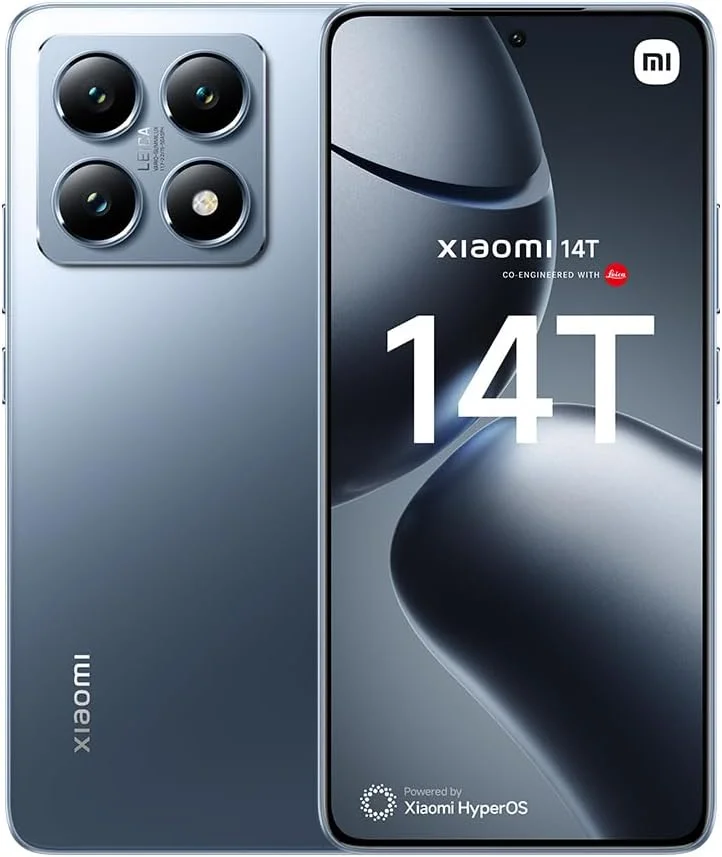 گوشی موبایل شیائومی 14T 5G، آبی تیتانیومی (12 گیگابایت رم + 512 گیگابایت) | MediaTek 8300 ultra | نمایشگر 6.67 اینچی آمولد 144 هرتز | دوربین سه گانه Leica 50+50+12 مگاپیکسل، دوربین جلو 32 مگاپیکسل با صدای شیائومی