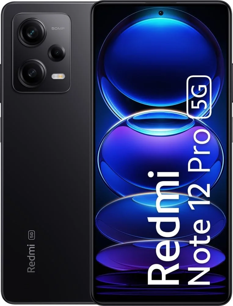 گوشی موبایل شیائومی Redmi Note 12 Pro 5G، دو سیم کارت، دوربین 50 مگاپیکسلی، پردازنده MediaTek Dimensity 1080، نمایشگر 120 هرتز Pro AMOLED، شارژ توربو 67 واتی (12 گیگابایت + 256 گیگابایت، مشکی اونیکس) + هدیه اسپیکر بلوتوثی وایرلس Oraimo