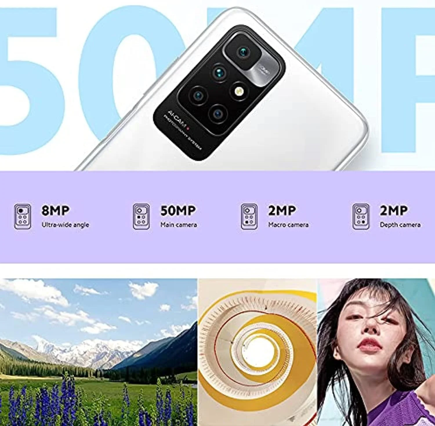 گوشی موبایل شیائومی Redmi 10 2022 رنگ Pebble White با 6 گیگابایت رم و 128 گیگابایت حافظه داخلی - نسخه گلوبال