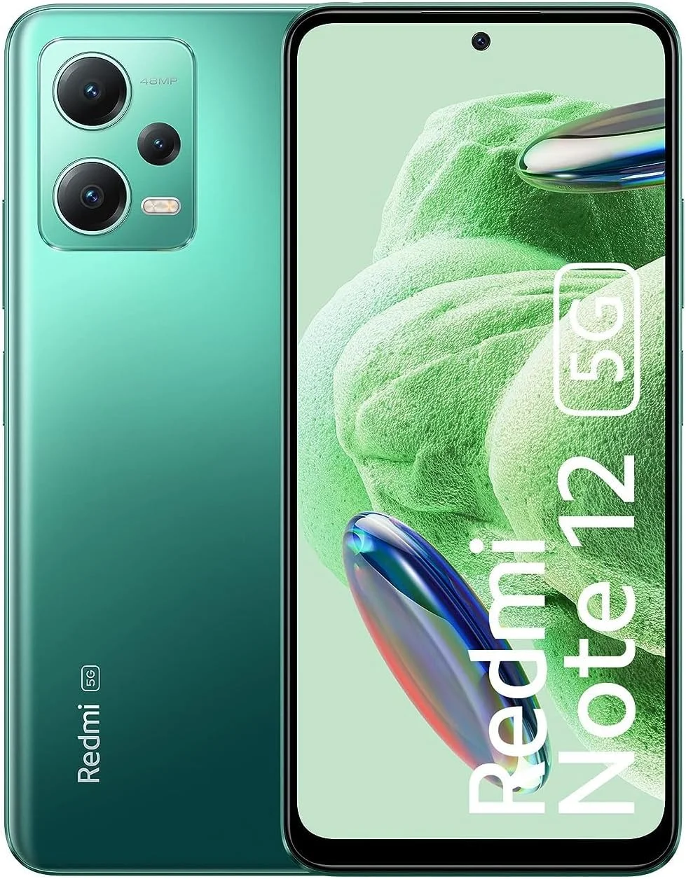گوشی موبایل شیائومی Redmi Note 12 5G رنگ سبز مات با 6 گیگابایت رم و 128 گیگابایت حافظه داخلی | اولین گوشی با نمایشگر 120 هرتز Super AMOLED و پردازنده Snapdragon® 4 Gen 1 | دوربین سه گانه 48 مگاپیکسلی با هوش مصنوعی