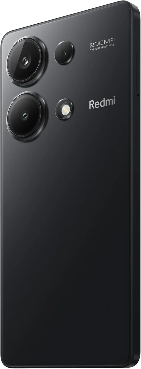 گوشی موبایل شیائومی Redmi Note 13 Pro (مشکی نیمه شب، 12 گیگابایت رم، 512 گیگابایت حافظه) - دوربین 200 مگاپیکسلی فوق شفاف با OIS | نمایشگر 120 هرتز FHD+AMOLED | نمایش فراگیر با حاشیه‌های فوق‌العاده نازک | شارژ توربو 67 واتی