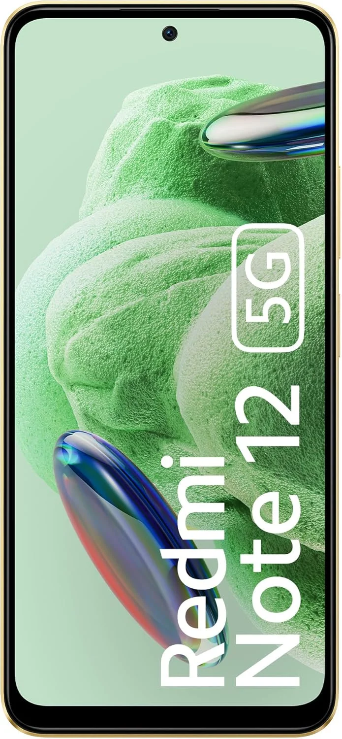 گوشی Redmi Note 12 5G (طلایی طلوع آفتاب، 8 گیگابایت رم، 256 گیگابایت حافظه)