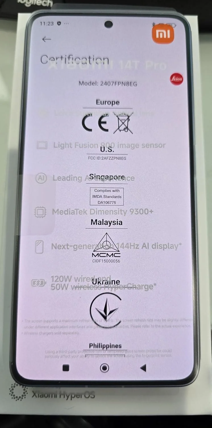 شیائومی 14T Pro Ai 5G (حافظه 512 گیگابایت + رم 12 گیگابایت) Nfc Global Unlocked Worldwide (Tmobile Mint Tello Global) دوربین سه گانه 50 مگاپیکسلی Pro Leica صفحه نمایش 6.67 اینچی 144Mhz (آبی تیتانیومی)