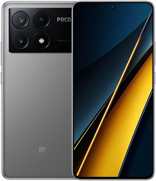 گوشی موبایل شیائومی POCO X6 Pro دو سیم کارت خاکستری 12 گیگابایت رم 512 گیگابایت 5G