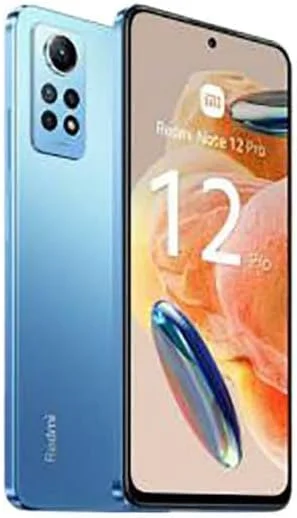 گوشی موبایل شیائومی Redmi Note 12 Pro 4G دو سیم کارت 128 گیگابایت حافظه داخلی + 6 گیگابایت رم (فقط GSM | بدون CDMA) نسخه بین المللی، آنلاک شده کارخانه ای 4G/LTE (آبی گرافیت)